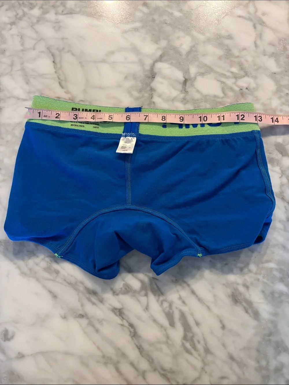 PUMP! Men’s Blue & Neon Green Performance Boxer Briefs